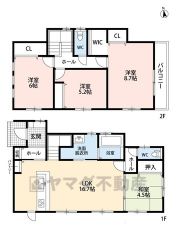 家族みんなが快適に暮らせる、ゆとりの4LDK、WIC付き＾＾16.7帖の広々LDKを中心に、和室や3つの洋室を備えた使い勝手の良い間取り。 収納も豊富で、子育て世帯や在宅ワークにもおすすめの住まいです