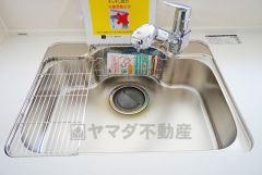 広々とした凸型シンクに洗剤ポケットを標準装備。大きなお鍋など洗いやすいです。