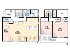 家族が集うリビングは20帖の大空間。南向きで陽当たり良好＾＾全居室6帖以上、収納付きのゆとりのある広さ＾＾