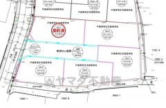 全体区画図。1号地成約済み。