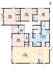子育て・介護がしやすい平屋建て＾＾お掃除しやすいオールフローリング。各居室収納完備。換気に便利な勝手口付き。