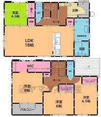 4LDK＾＾全個室収納スペース付きの充実した間取り＾＾