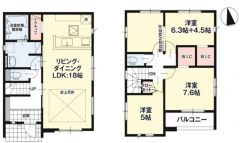 2階洋室は間仕切り対応可のため、お子様の成長に合わせて2部屋に仕切ることができます＾＾