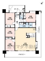 洋室が4部屋あるので、お子様が大きくなっても安心ですね＾＾