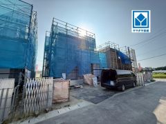 現地（2026年7月21日）撮影。2号地。吹抜けで開放感のあるお家＾＾ご家族でゆったりと寛げる憩いの場となりそうです＾＾