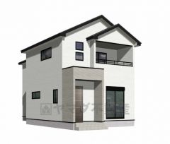 完成予想図。10年間の瑕疵保証が付いた安心の新築戸建。最新の設備で気持ちの良い新生活を送りませんか。