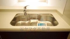 広々とした凸型シンクに洗剤ポケットを標準装備。大きなお鍋など洗いやすいです。