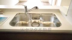 広々とした凸型シンクに洗剤ポケットを標準装備。大きなお鍋など洗いやすいです。