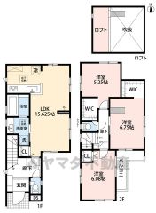 全室2面採光、風の通る気持ちの良い家。