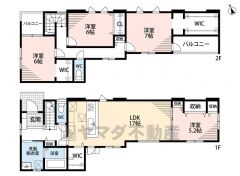 とにかく収納力に優れた間取りです。2面バルコニーで、どのお部屋にいても明るさを感じられます。
