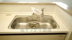 広々とした凸型シンクに洗剤ポケットを標準装備。大きなお鍋など洗いやすいです。