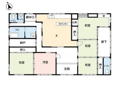 階段昇降のない平屋建。平屋ならではの暮らしやすさに加え、トイレ2ヶ所、勝手口付きで生活動線もスムーズ＾＾