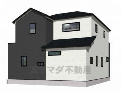 外壁はツートンカラーでスタイリッシュな外観で来客の時が待ち遠しくなりますね。