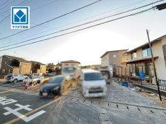 現地（2026年2月18日）撮影。赤間駅行きバス停まで徒歩1分＾＾駐車もらくらくの敷地面積63坪以上。快適でゆとりのある生活空間で新生活を始めましょう^^