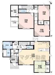 とにかく収納力に優れた間取りです。