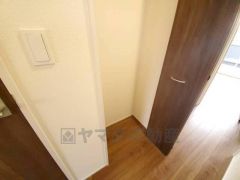 掃除機や扇風機などよく使う家電や日用品、備品などの収納に便利です。