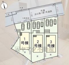 3号棟。カースペース並列3台分＾＾