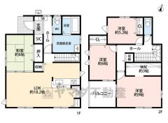 LDKと和室を合わせると24帖の大空間となります。2階は洋室が3部屋あるので、お子様が大きくなっても安心ですね＾＾