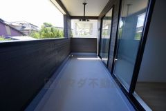 雨に濡れにくいインナーバルコニーは家事を助けてくれること間違いなし。