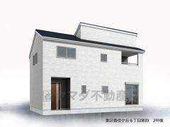 完成予想図。 シンプルでいつまでも飽きのこないデザインが周囲の環境に調和し、どんなご家族にもフィットするデザインです。