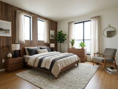 家具はイメージです。主寝室としてお使いいただけそうなこちらのお部屋は、日当たりが良く、爽やかな風を感じて起きる朝は、快適生活の始まりに。