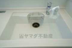 広々とした凸型シンクに洗剤ポケットを標準装備。大きなお鍋など洗いやすいです。