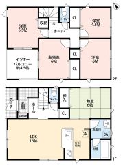 2階に洋室が4部屋完備されているのでお子様が成長しても安心な5LDK＾＾