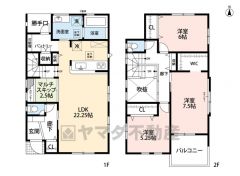 パントリーや土間収納、WIC等収納スペース充実＾＾リビングは折り上げ天井採用＾＾