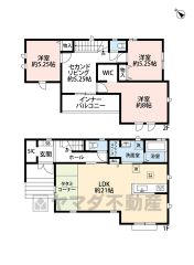 洗面所とキッチンが接しているウォークスルー設計になっています。家事動線が近いのはとても便利です。