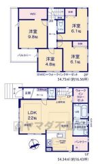全室2面採光、風の通る気持ちの良い家。