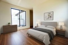 家具はイメージです。主寝室としてお使いいただけそうなこちらのお部屋は、日当たりが良く、爽やかな風を感じて起きる朝は、快適生活の始まりに。