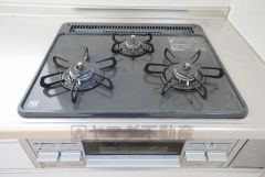 3口コンロなので、効率よくお料理が楽しめます。毎日のお料理も楽しくなりますね＾＾