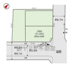 2号地。敷地36坪＾＾