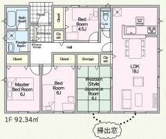 和室含む4LDK＾＾全居室収納スペース付きの充実した間取り＾＾