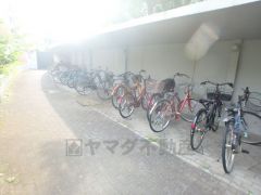 大切な自転車を守れるよう屋根付きの駐輪場完備＾＾