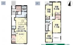SIC、WIC完備の収納が充実した間取り＾＾ 家族とのコミュニケーションが取りやすいリビング階段＾＾
