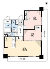 2面バルコニーで光そそぐ空間＾＾各居室収納付きでお部屋が散らかりにくいです。どの部屋からもバルコニーへ出られます＾＾