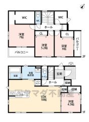 洗面所とキッチンが接しているウォークスルー設計になっています。家事動線が近いのはとても便利です。