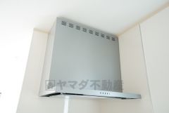 お手入れが簡単なスリム型レンジフードです。調理により発生する油煙や臭いを吸い込み、屋外へ排気してくれます。