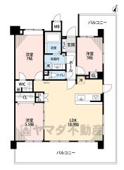 リビングは18.9帖の開放感あふれる空間です。洋室が3部屋あるので、お子様が大きくなっても安心ですね＾＾