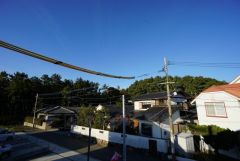2階バルコニーからの眺望です。前面に遮るものがなく景色を一望できます。