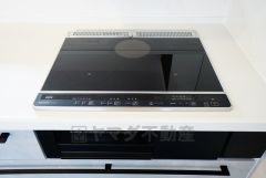 汚れてもサッとふける、お手入れのしやすいIHクッキングヒーター。オール電化なので経済的です。