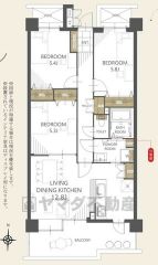 南向きで陽当たり良好。リビング12.8帖。全居室5帖以上、収納完備＾＾高層階なので、ちょっと窓を開けたら涼しい風が入ってきます＾＾