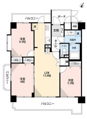 3面バルコニーに面しているので、日当たり・通通良好＾＾各居室収納付きでお部屋が散らかりにくいです＾＾玄関ポーチ付き。