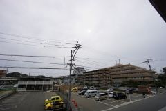 2階バルコニーからの眺望です。前面に遮るものがなく景色を一望できます。