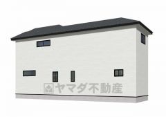 完成予想図。外壁に特殊なコーティングを使用しており、 雨が汚れを洗い流し、日常の汚れからも住まいをしっかり守ります。
