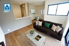 家族が集まる開放的なリビング。思い思いの時間を過ごしたり食事をしたり、素敵な団らんの場になりますね＾＾家具はイメージです。