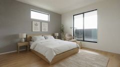 家具はイメージです。主寝室としてお使いいただけそうなこちらのお部屋は、日当たりが良く、爽やかな風を感じて起きる朝は、快適生活の始まりに。