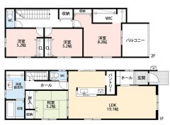 WIC、パントリー完備＾＾その他全居室収納スペース確保＾＾