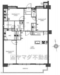 南向きで陽当たり良好。家族のくつろぎの場となるリビングは22帖の大空間＾＾各居室収納、パントリー・WIC付き＾＾
